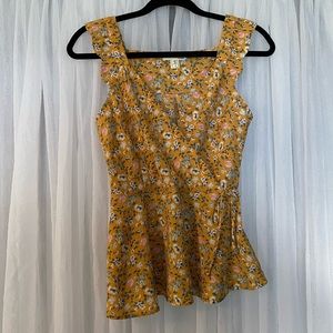 Yellow Floral Top